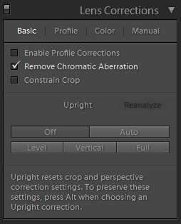 Adobe Lightroom – Lens Corrections